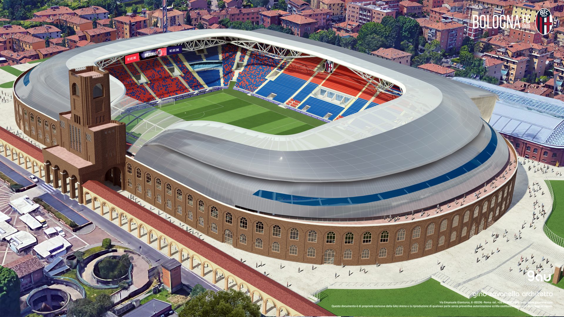 THE STADIUM FROM THE ARA, THE THEATER OF THE BOLOGNA FOOTBALL CLUB – Guida  di Bologna