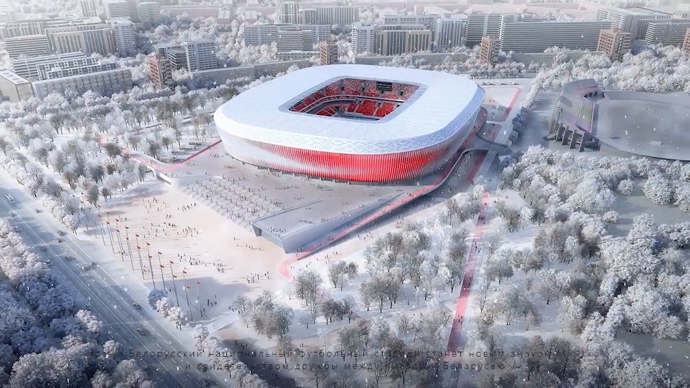 Mińsk Nowy stadion narodowy oficjalnie w budowie