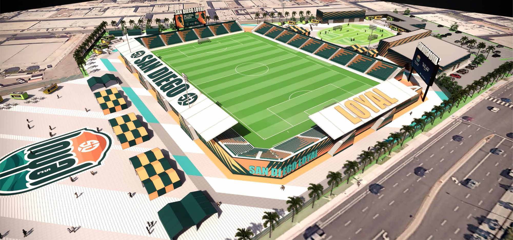 SD Loyal Reveal Plans, Support, for Soccer Stadium at Midway Sport