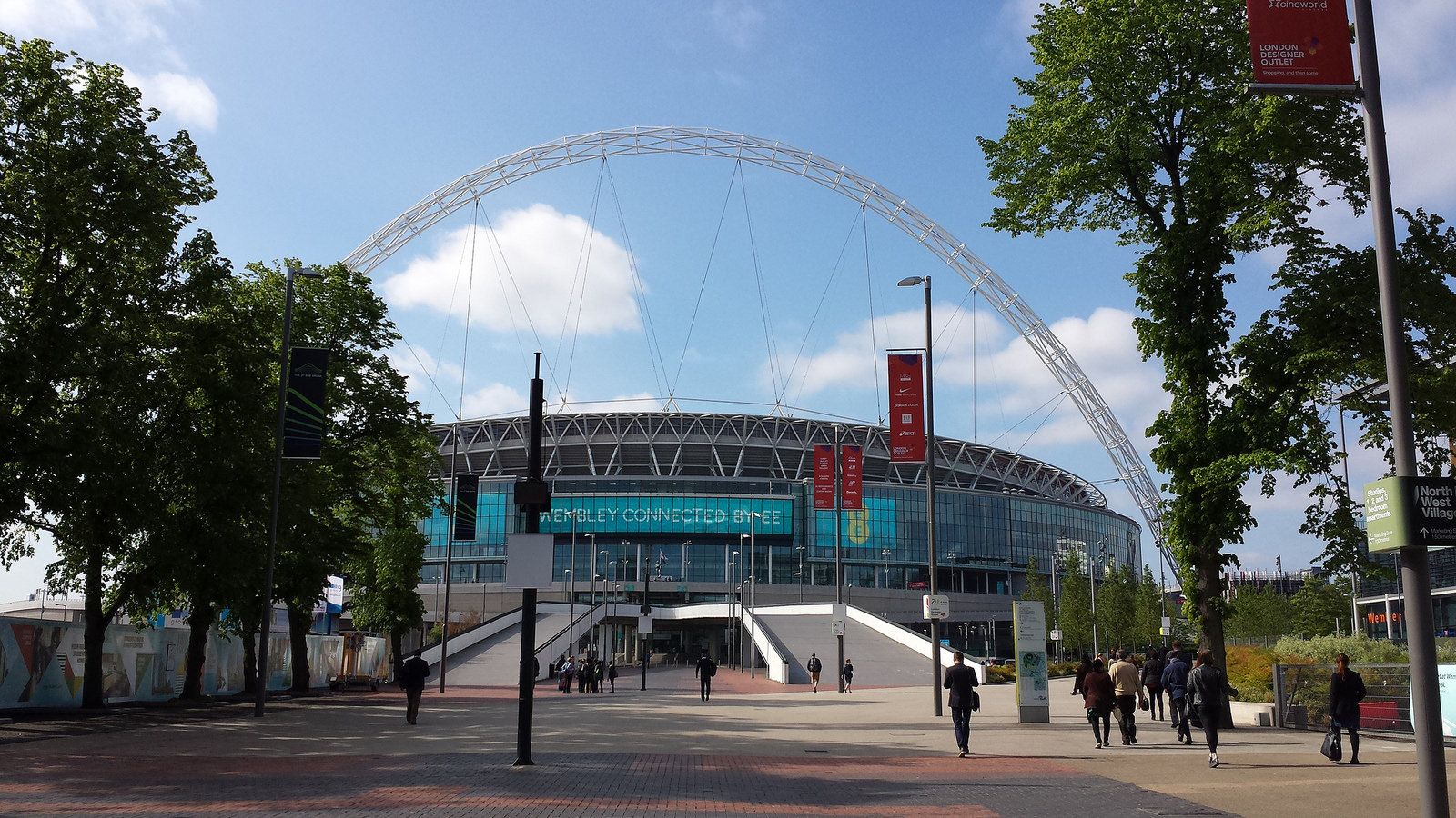 London Iconic Wembley Pedway Being Demolished