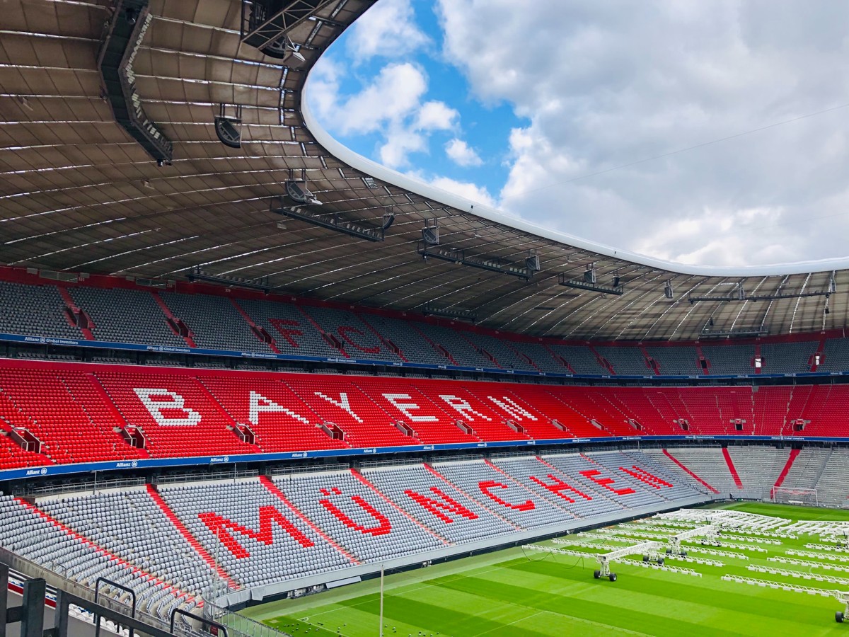 amount of sunshine at German football stadium