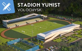 New design: In Volochysk, just outside Premier Liha