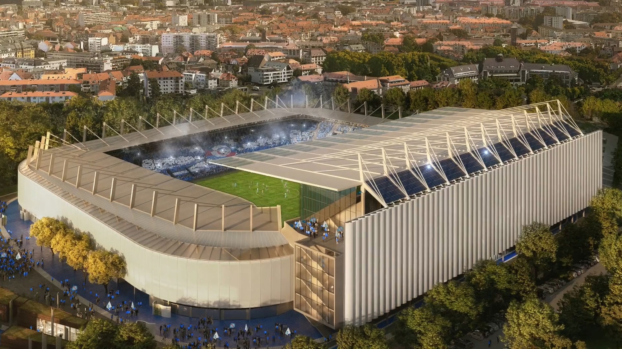Stade de la Meinau, Strasbourg. Populous design