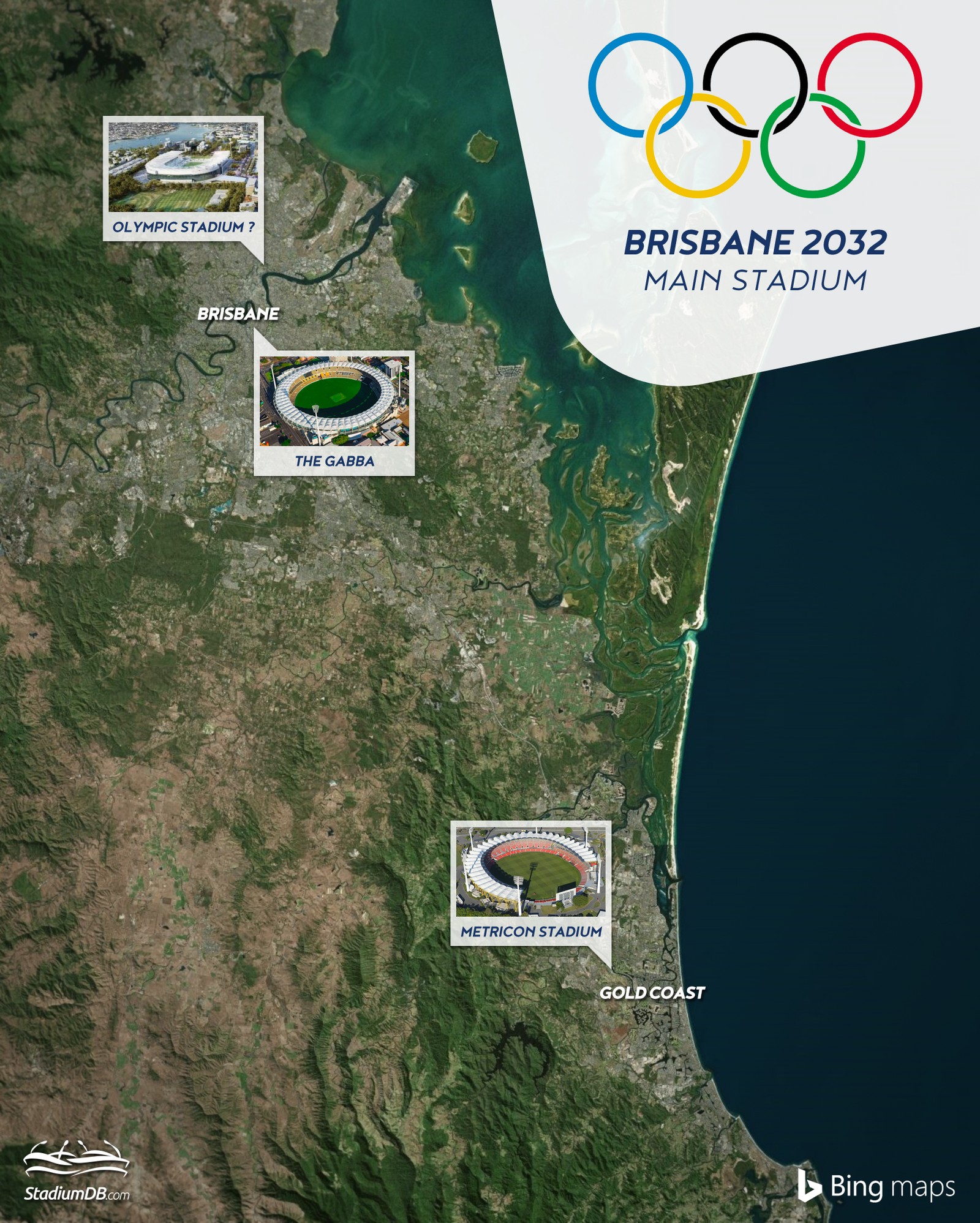 Australia 2032 Olympics in Brisbane, where exactly?