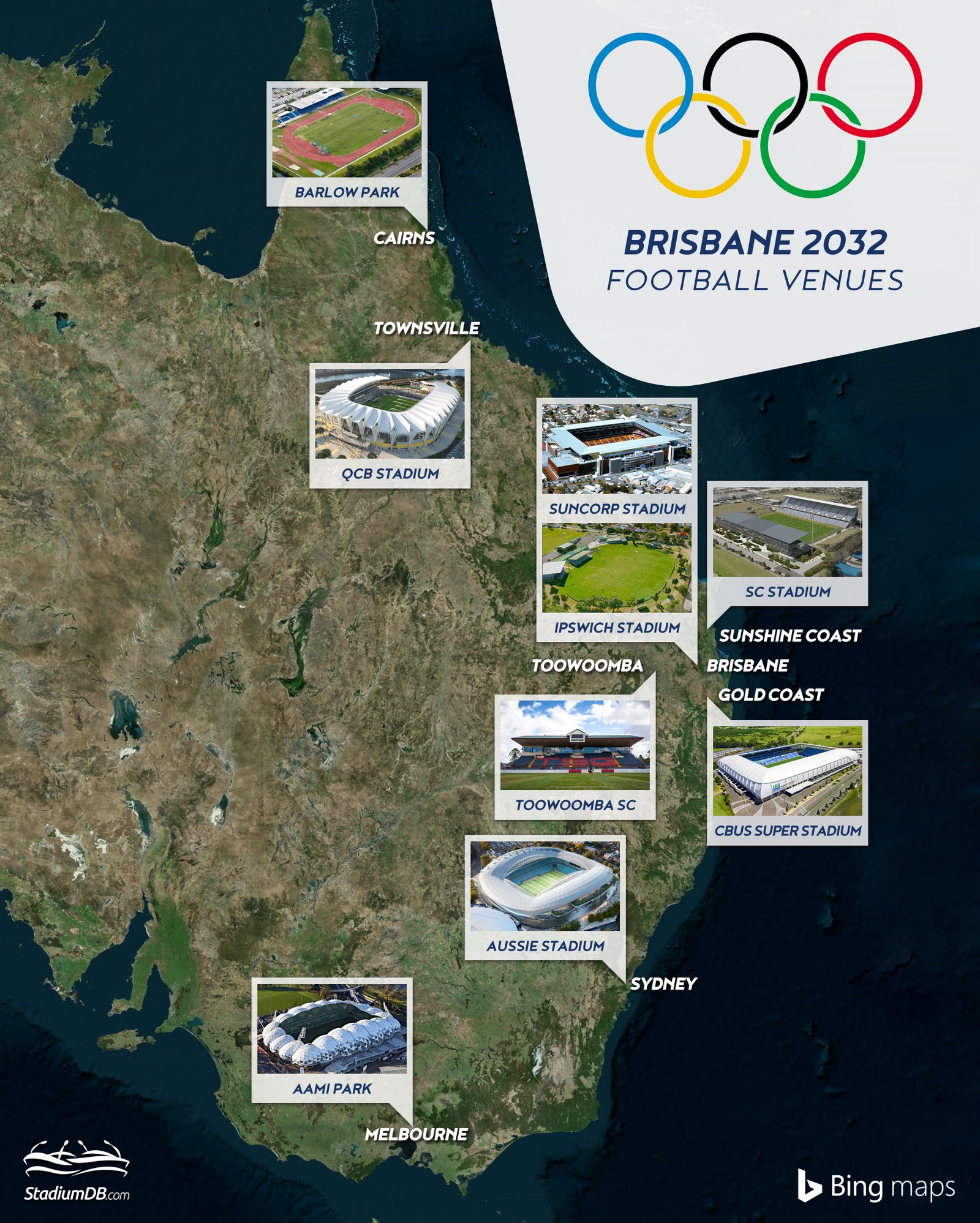 Australia 2032 Olympics in Brisbane, where exactly?