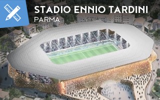 February 18, 2023, Parma, Emilia Romagna, Italy: Tardini Stadium