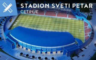 New design: Modern stadium in former capital of Montenegro