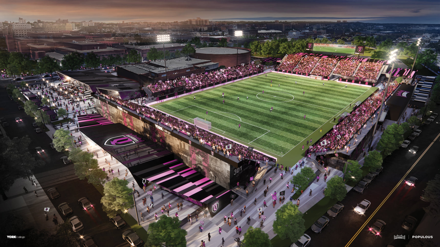 Queensboro FC new stadium, Jamaica, New York