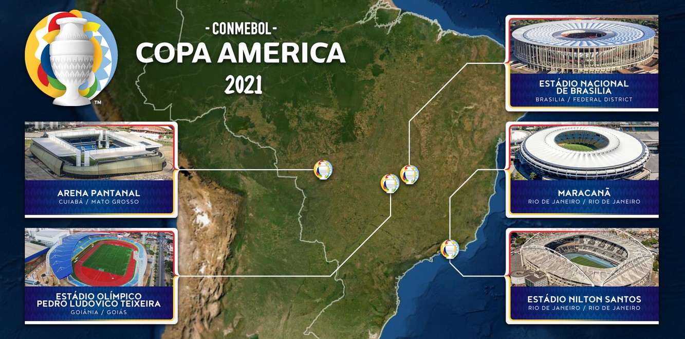 2024 Copa America Venues Map Manya Andriana