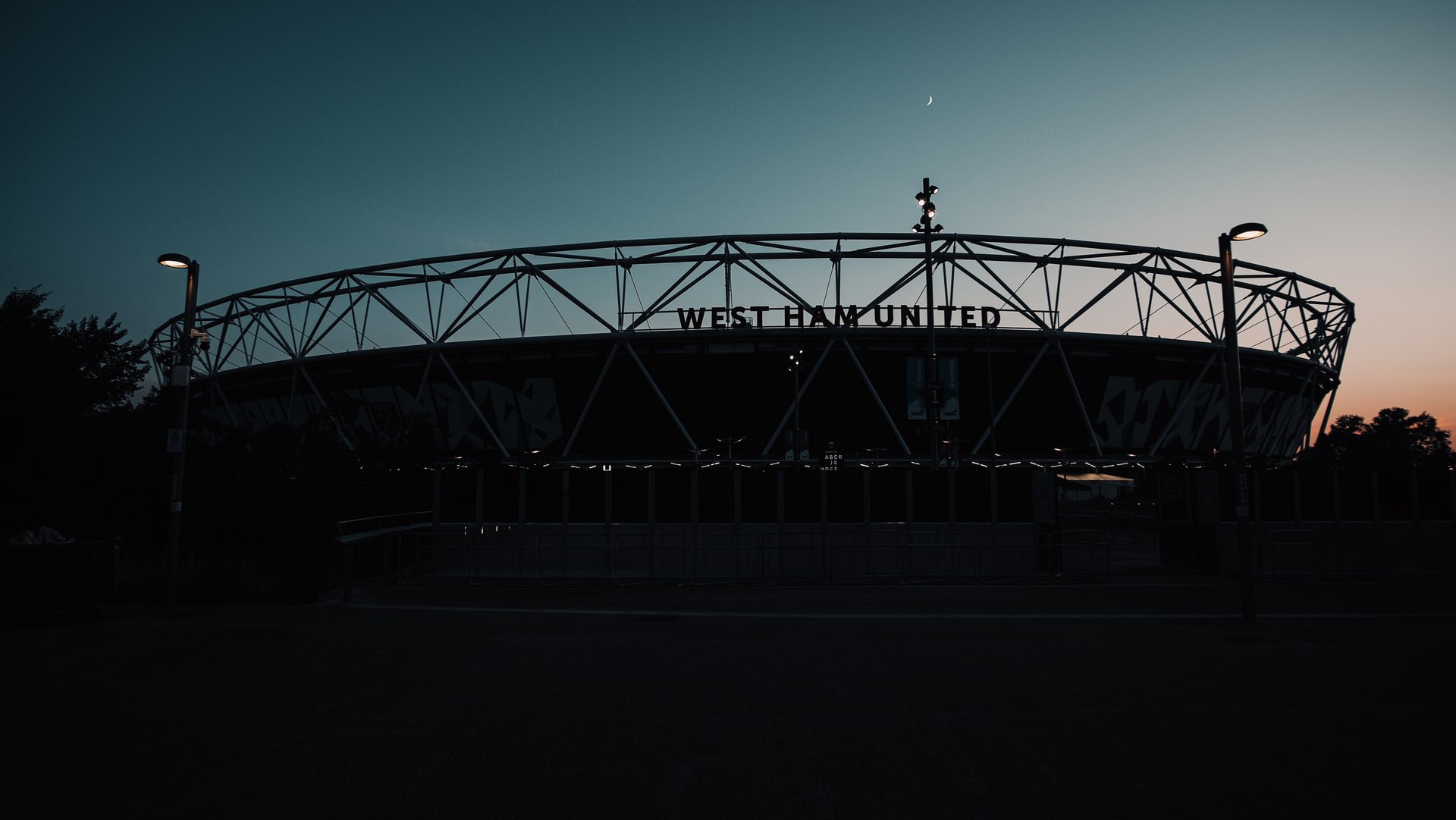 London Stadium silhouette