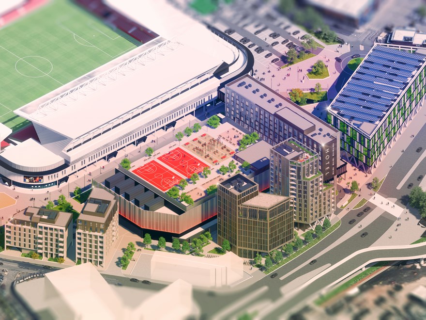 Ashton Gate, Bristol City. The proposed Sports and Conference Centre