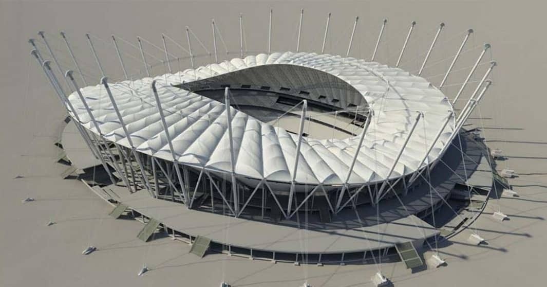 nowy narodowy stadion Egiptu pod Kairem