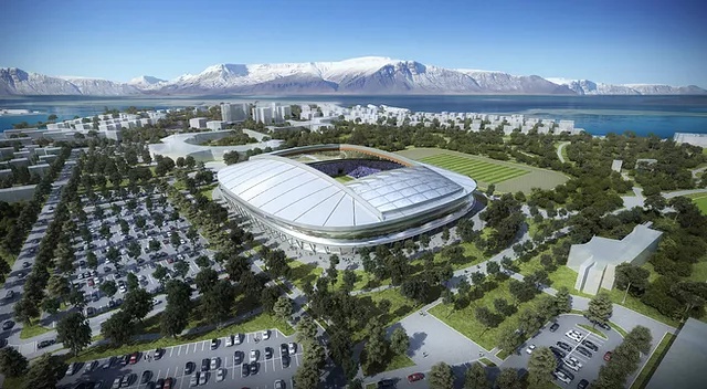 New National Stadium of Iceland in Reykjavik
