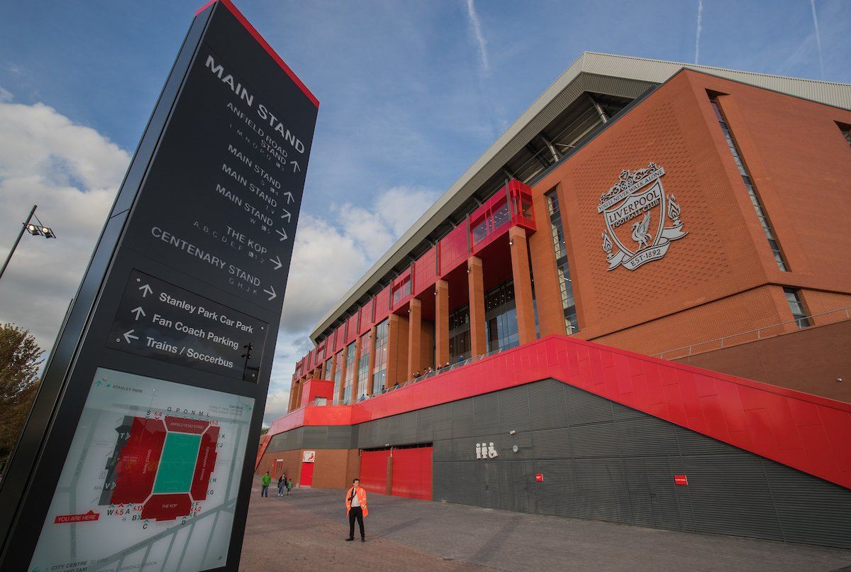 Anfield stadium, Liverpool