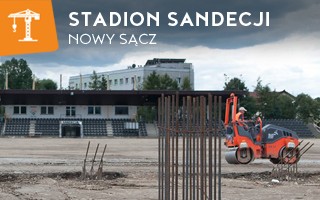 New construction: Sandecja’s stadium growing, though not as planned