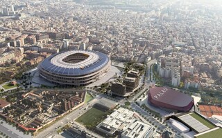 FC Barcelona raises rainbow flags at Camp Nou in recognition of LGTBI Pride