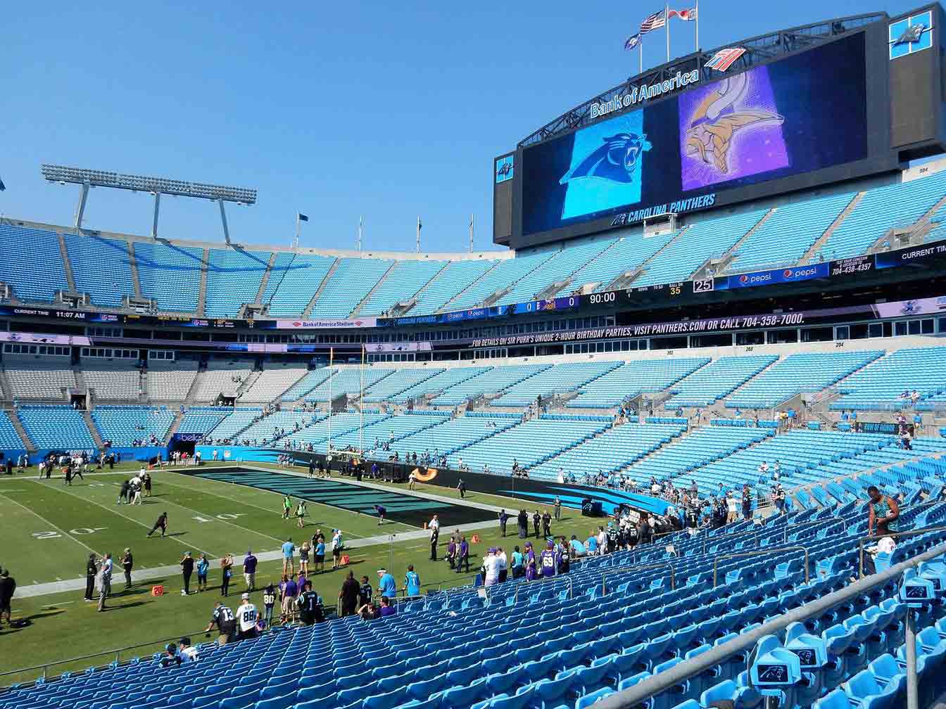 Soccer in Bank of America Stadium