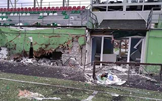 Ukraine: Another stadium under fire during the war