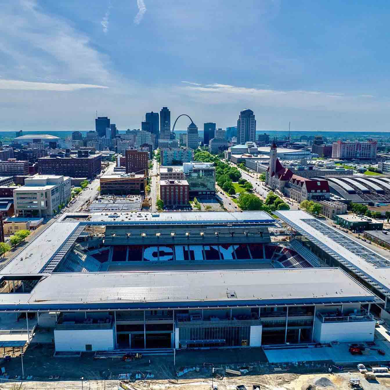 USA Centene Stadium in St. Louis nears completion