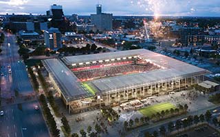 USA: Centene Stadium in St. Louis nears completion