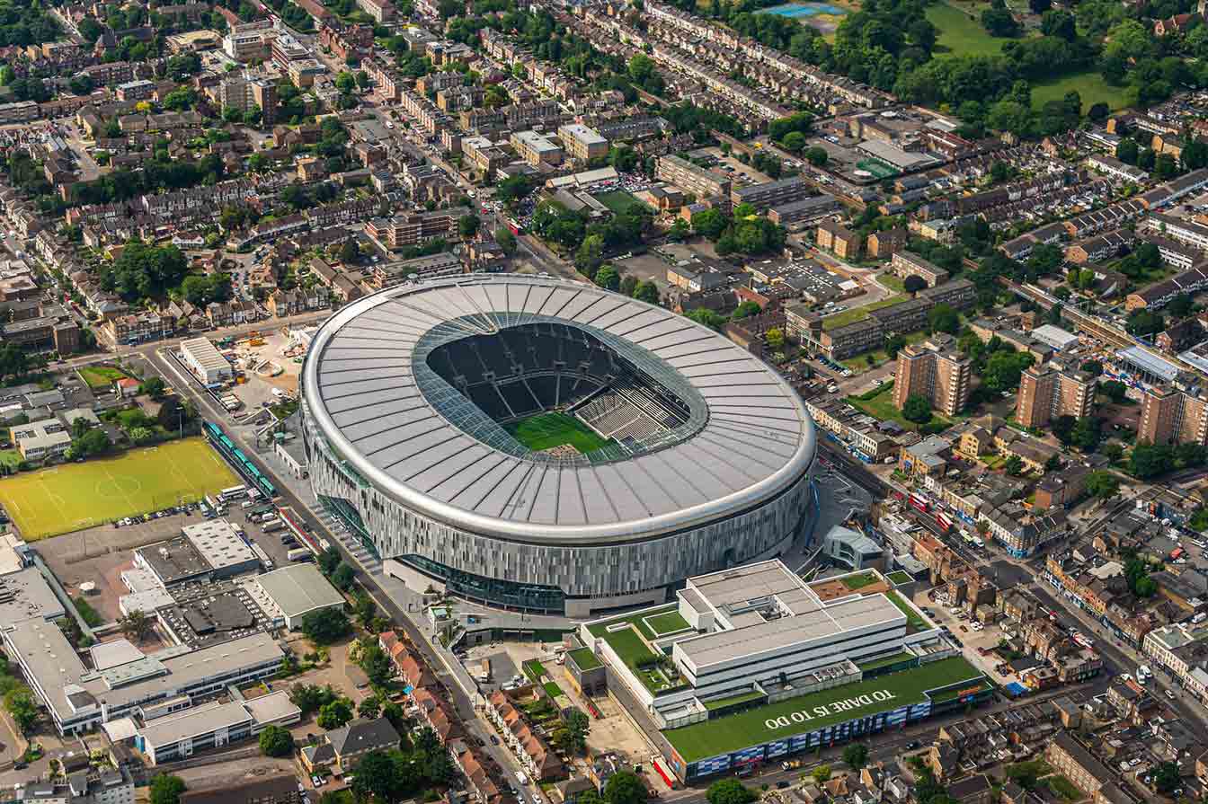 tottenham hotspur stadium top view