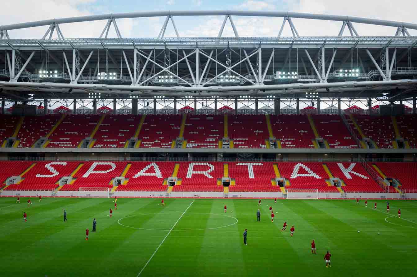 Moscow, Russia - May, 2018: Otkrytie Arena. Home Stadium of Spartak  Football Team Editorial Photo - Image of modern, lukoil: 118124116