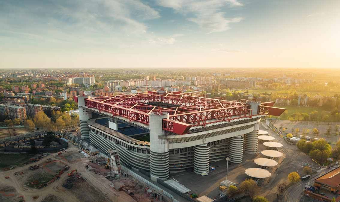 Big Size 30X23X4 AC Inter Milan Meazza San Siro Football Stadium