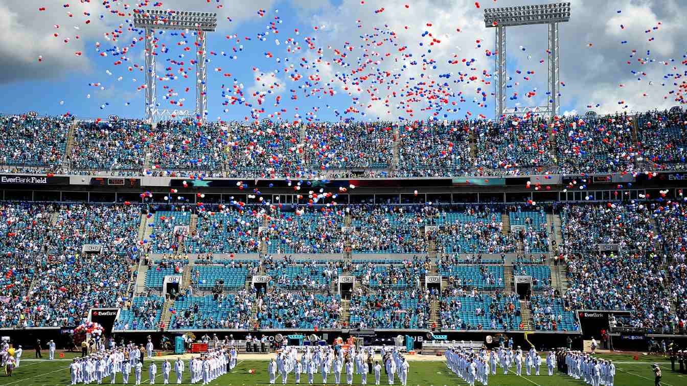 stadium during ceremony, stands' view