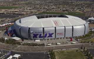 USA: State Farm Stadium with a new display –