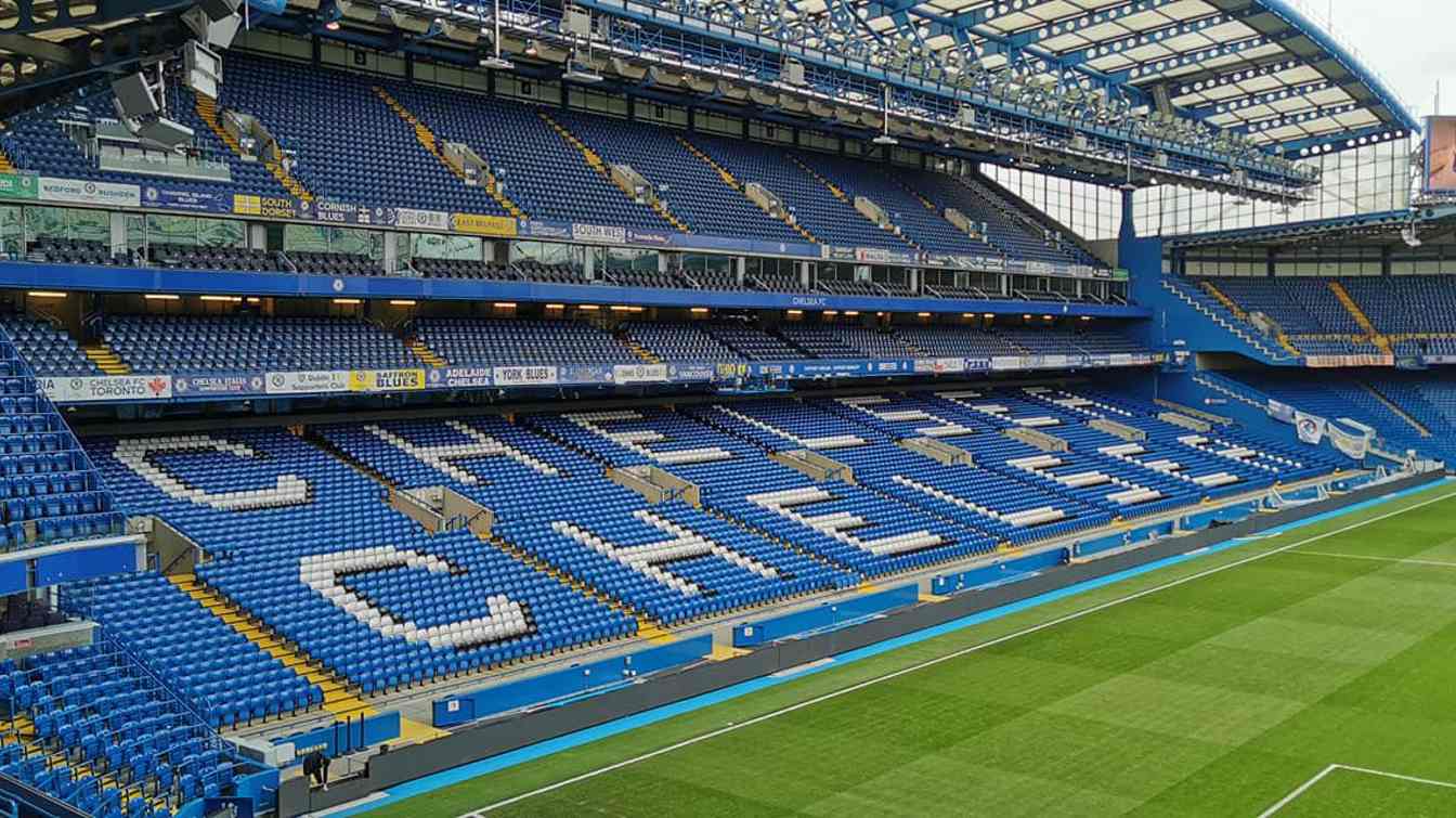 Stamford Bridge - view of empty stands