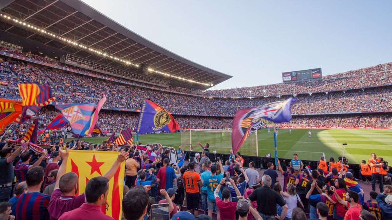 Camp Nou - view fro the lower stand