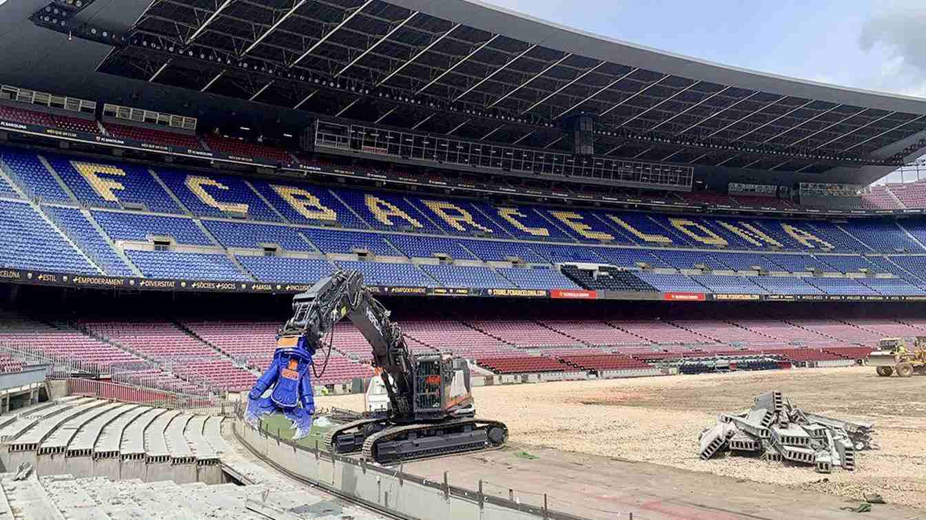 Construcción del Camp Nou