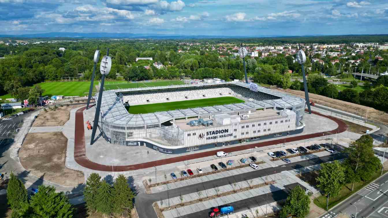 Stadium in Hradec Kralove