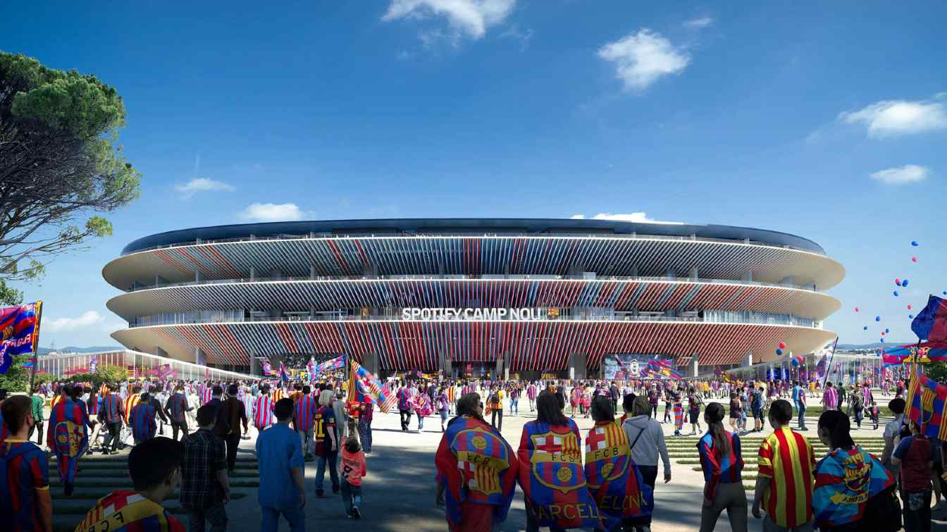 Design of Camp Nou Stadium