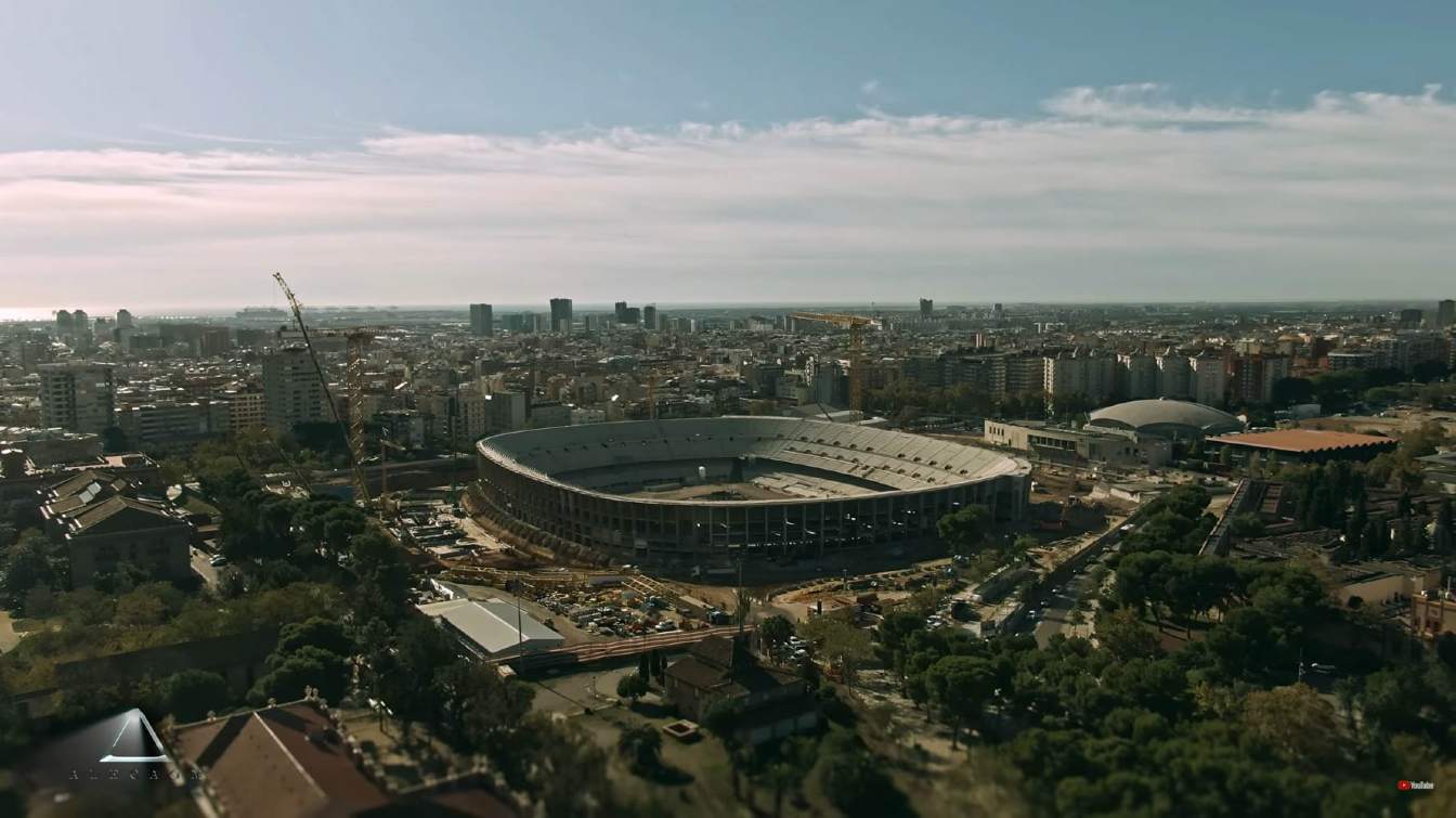 Spotify Camp Nou under construction