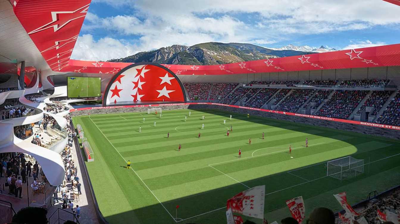 Design of Nouveau stade du FC Sion