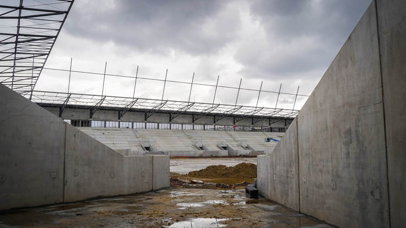 Construction of Stadion Miejski w Katowicach