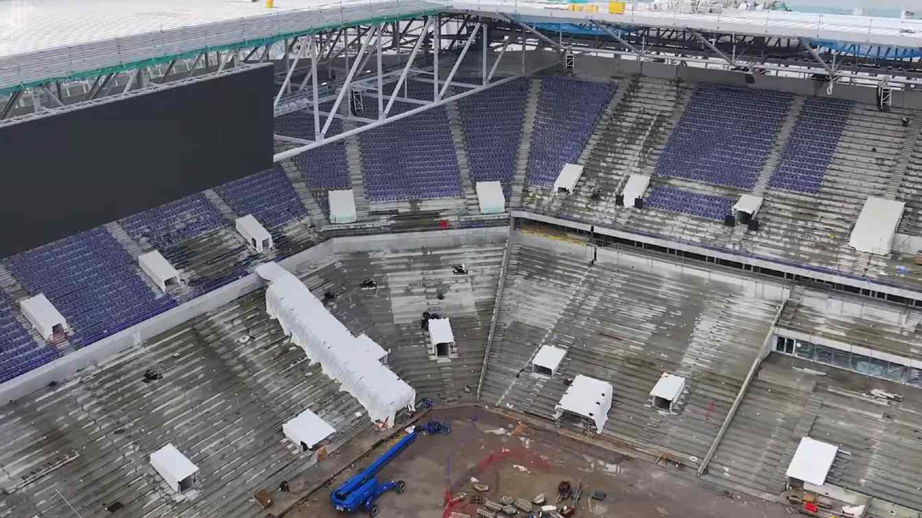 Construction of Everton Stadium
