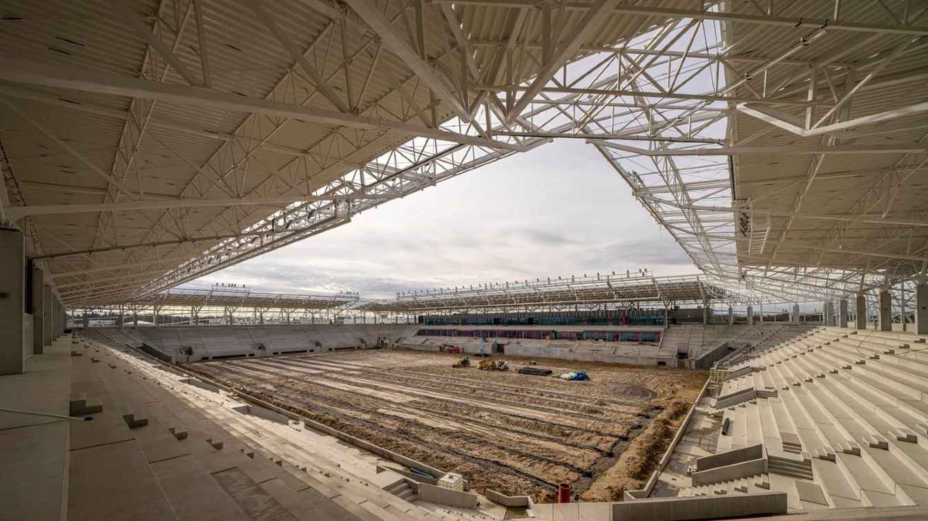 Construction of Stadion Miejski w Opolu