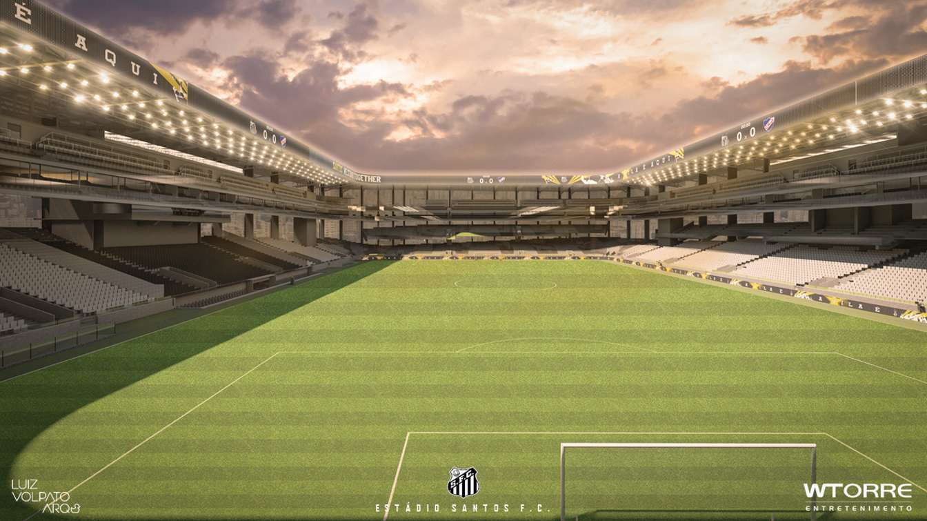 Design of the new stadium for Santos