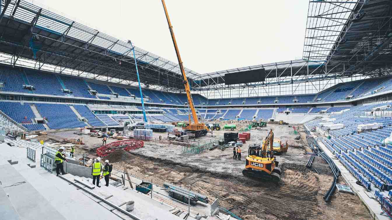 Construction of Everton Stadium