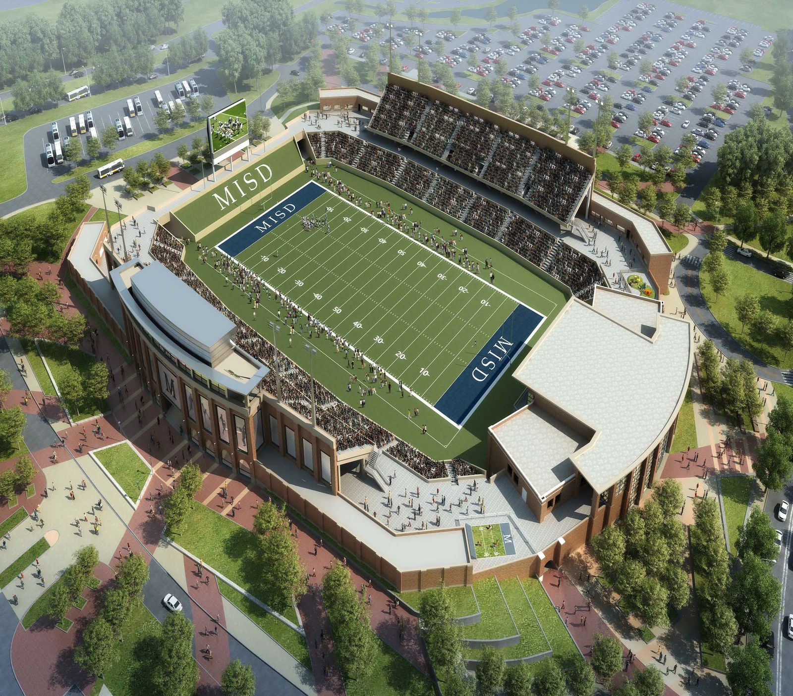 Design McKinney ISD Stadium StadiumDB