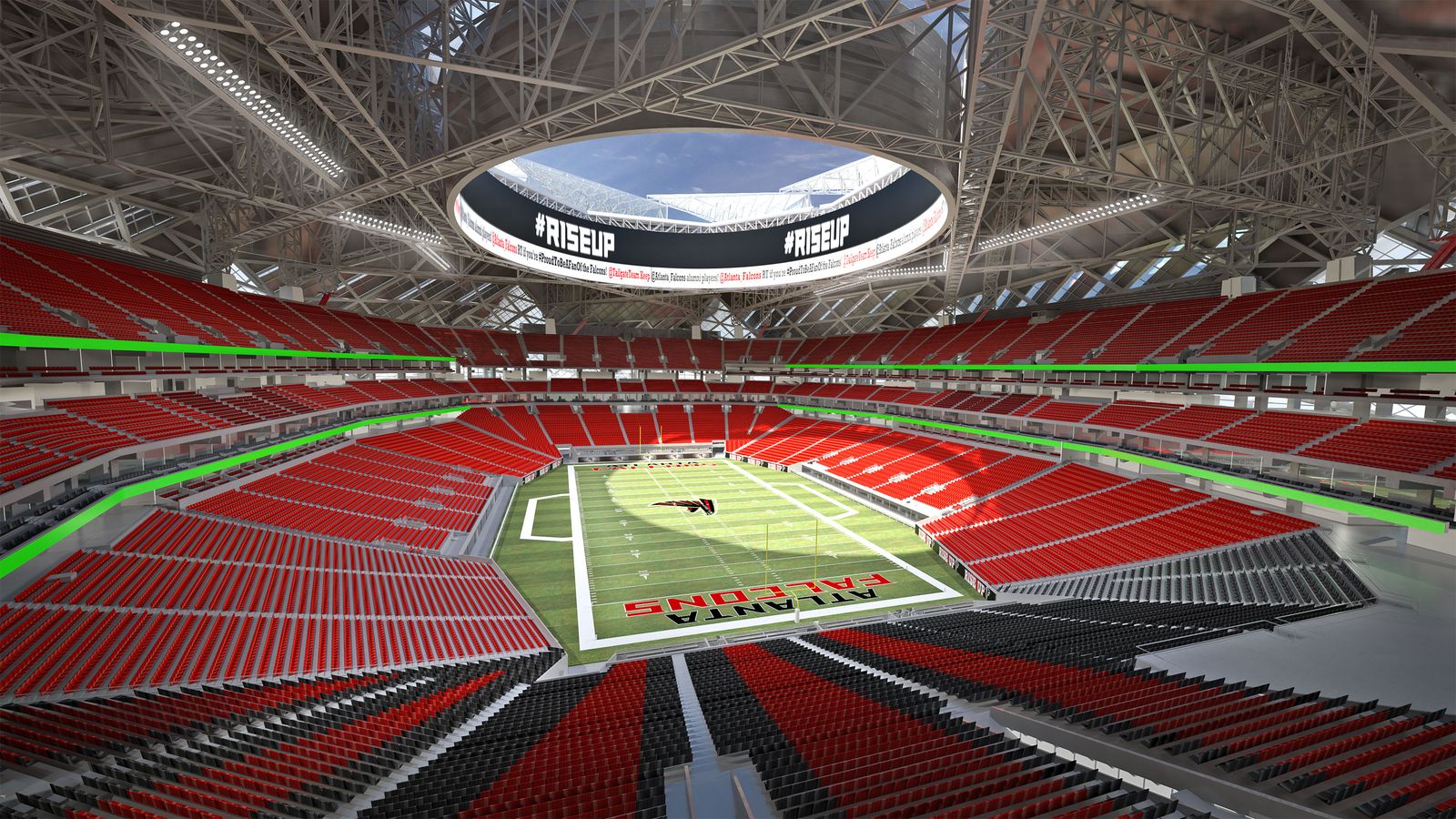 Atlanta Falcons new stadium - Mercedes-Benz Stadium details, photos