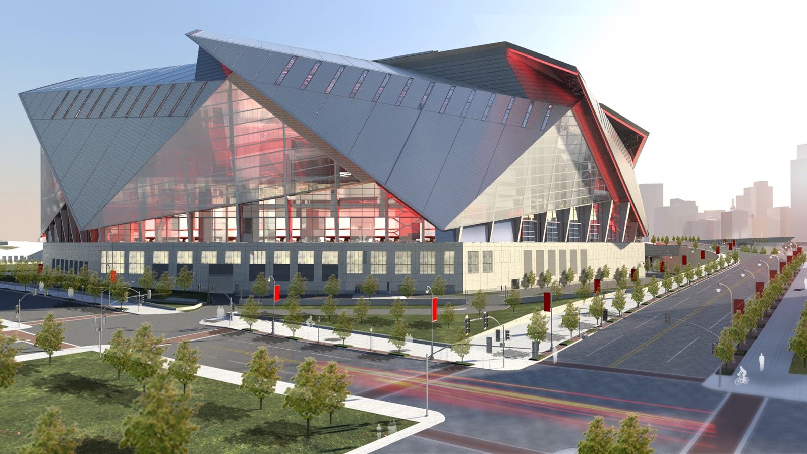 new falcons stadium retractable roof