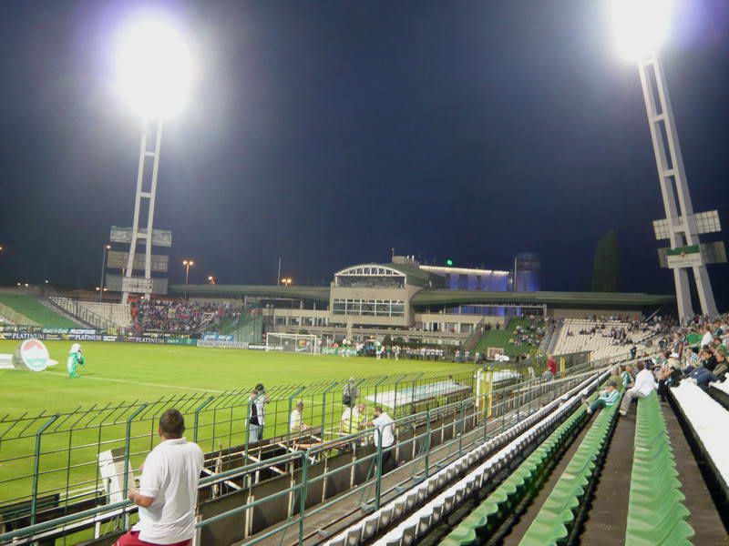 General view of Ulloi Uti Stadium, home of Ferencvarosi TC