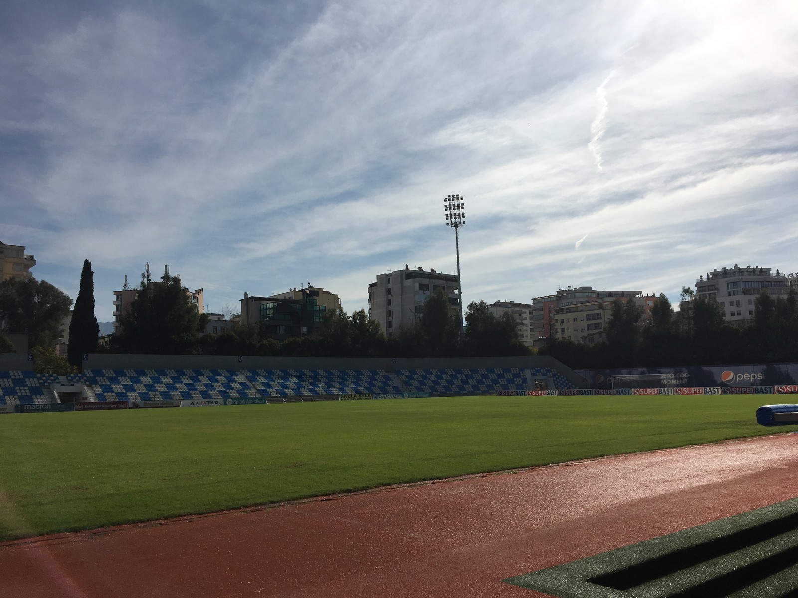 Selman Stermasi Stadium, home to KF Tirana, FK Partizani , Dinamo