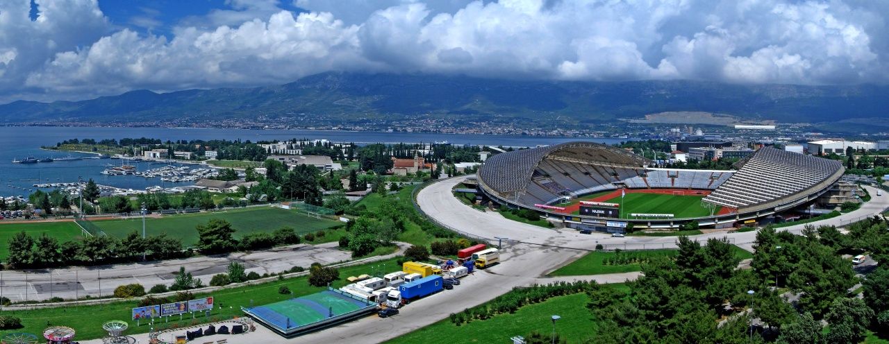 Poljud Stadium, in Split, Croatia, on February 28, 2023. Kresimir