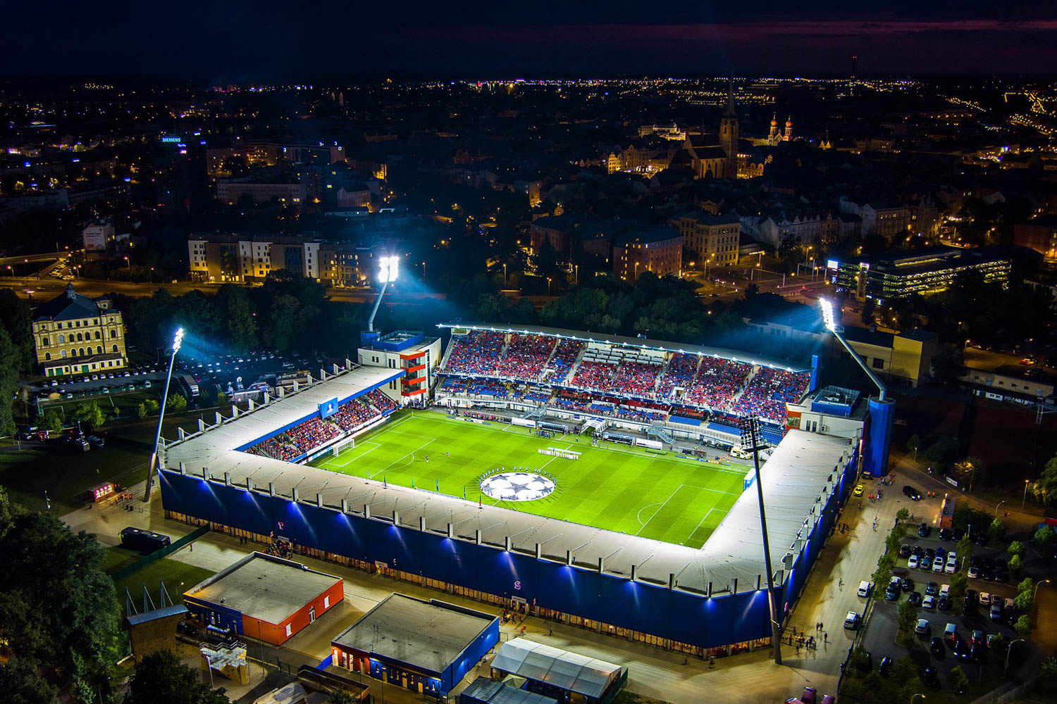 Doosan Arena getting ready for the biggest match in the club's history