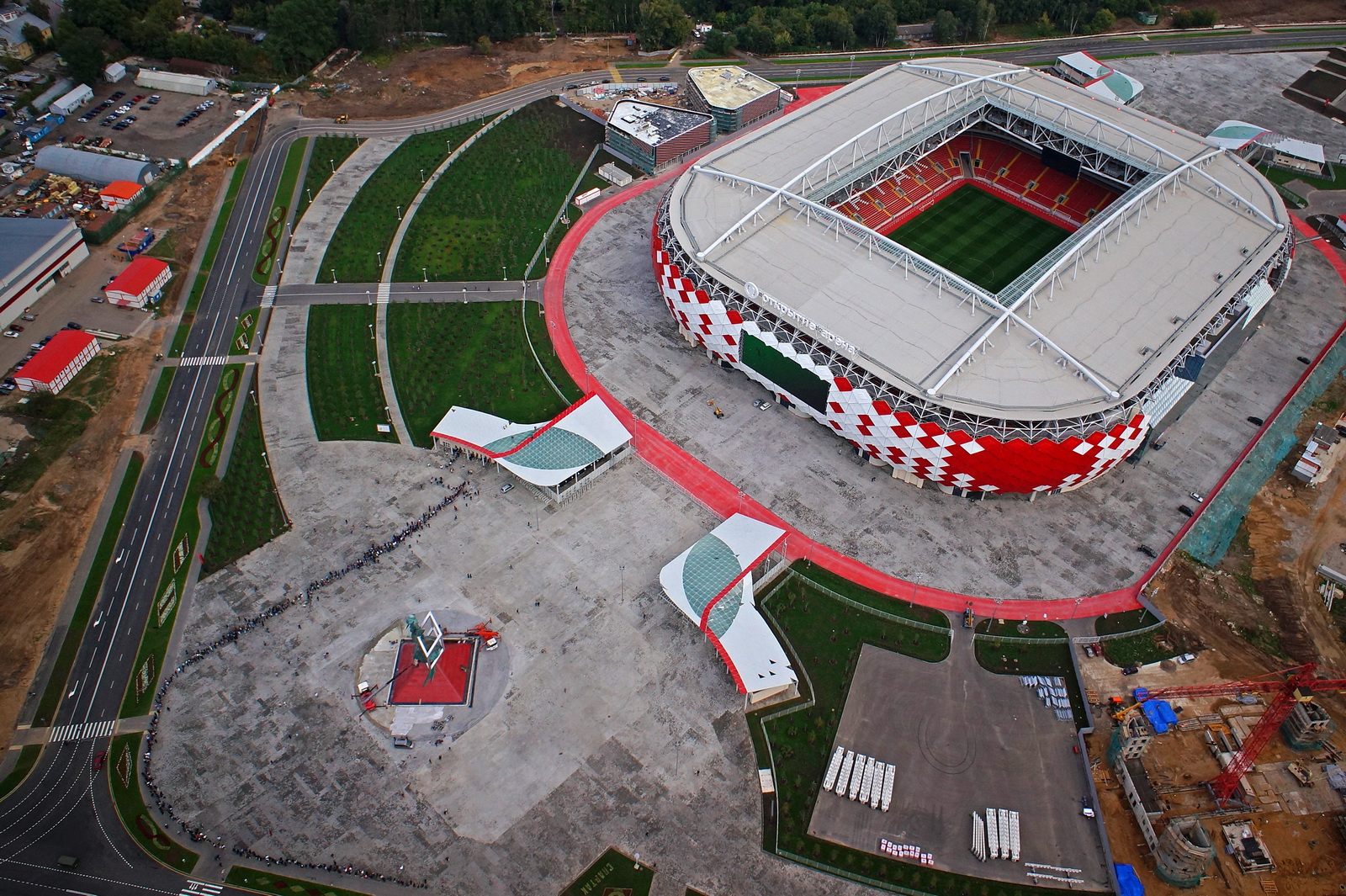 Aerial View of Otkritie Arena Stadium in Moscow Editorial Stock