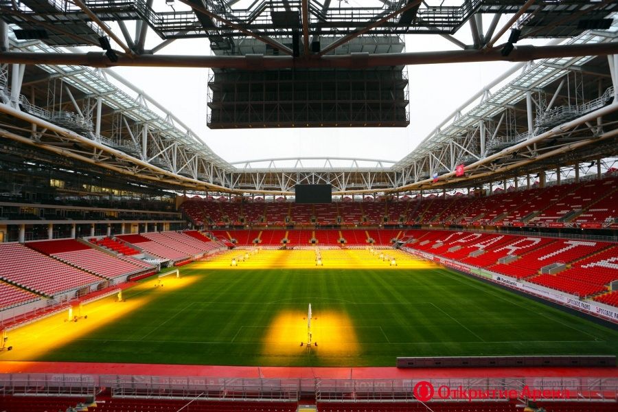 Freeway Intersection and Football Stadium Spartak Moscow Otkritie